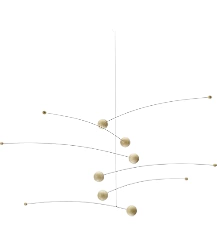 FLENSTED mobiles　新品　Drifting Clouds Flensted 158 Drifting Clouds Mobile, Acciaio, Marrone, 80 x 100 cm
